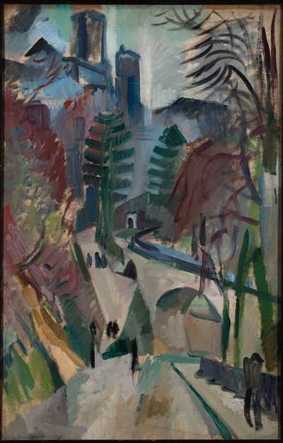 Paesaggio di Laon da Robert Delaunay