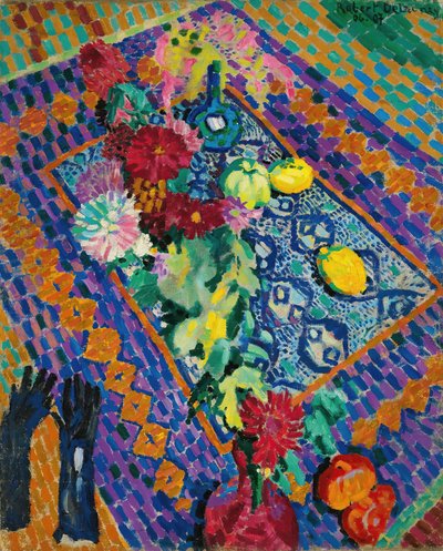 Natura morta con guanti da Robert Delaunay