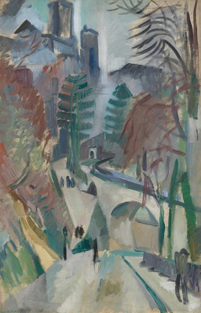 Paesaggio di Laon, 1912 da Robert Delaunay