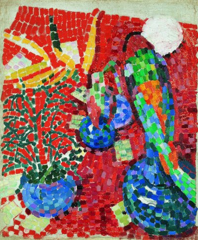 Natura morta con un pappagallo, 1907 da Robert Delaunay