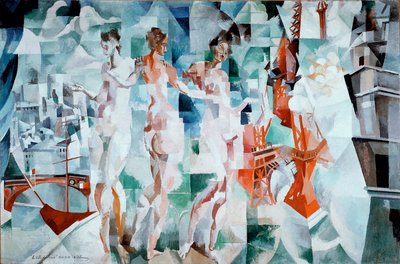 La città di Parigi Dipinto di Robert Delaunay (1885-1941) da Robert Delaunay