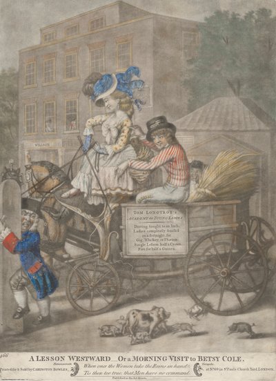 Una lezione verso ovest - o una visita mattutina a Betsy Cole da Robert Dighton