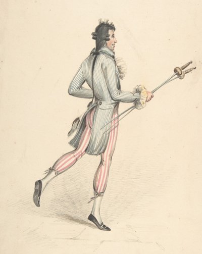 Disegno di costume, XVIII-XIX secolo da Robert Dighton