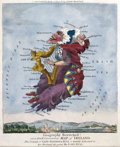 Geografia stregata! o, una divertente mappa caricaturale dell