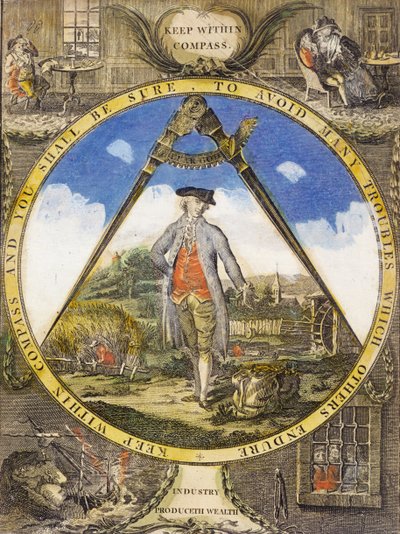 Rimani entro la bussola c. 1784 da Robert Dighton