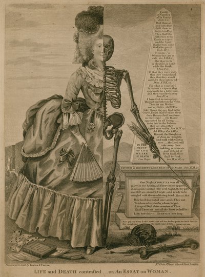 Vita e morte a confronto - o Un saggio sulla donna da Robert Dighton