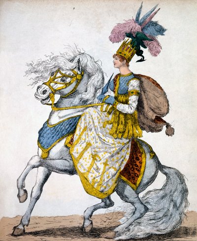 La signora Johnston nel melodramma di Timour il Tartaro, 1811 da Robert Dighton