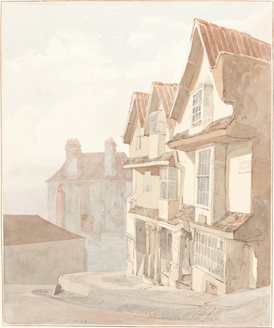 Veduta di Church Lane, Bristol da Robert Dixon