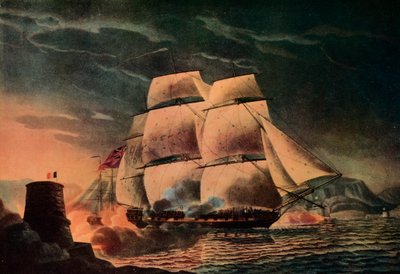 La fortunata fuga della Juno, circa 1795 da Robert Dodd