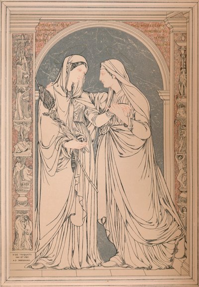 Un quadro a mosaico di marmo, del Barone H. De Triqueti, Parigi, 1893 da Robert Dudley