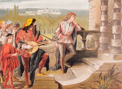 Illustrazione per I due gentiluomini di Verona di William Shakespeare da Robert Dudley