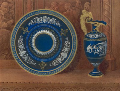 Brocca e plateau in porcellana, presentati dal conte Spencer (cromolito) da Robert Dudley