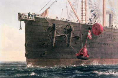 La posa del cavo telegrafico transatlantico, 8 agosto 1866 da Robert Dudley