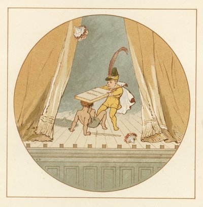 Due bambini che litigano sul palco da Robert Dudley