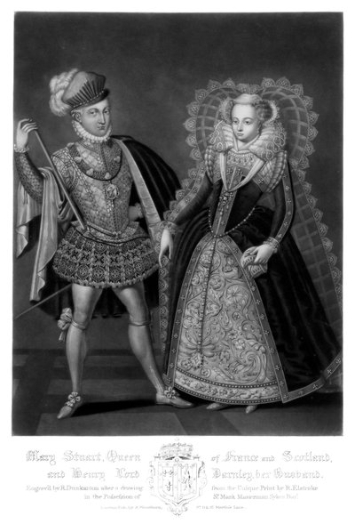 Maria Stuarda, Regina di Francia e Scozia, e Henry Lord Darnley, suo marito, 1816 da Robert Dunkarton