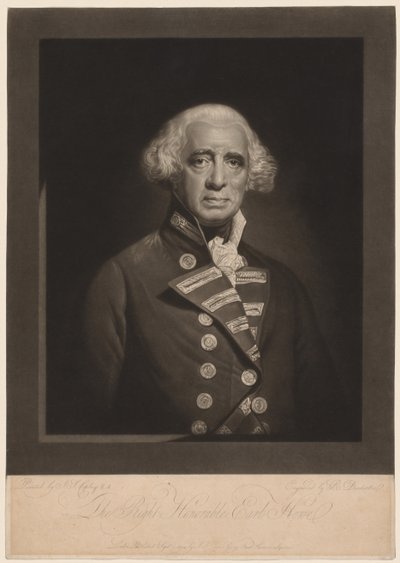 Richard, Conte Howe, 1794 da Robert Dunkarton