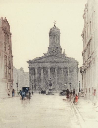Glasgow: The Royal Exchange (litografia a colori) da Robert Eadie