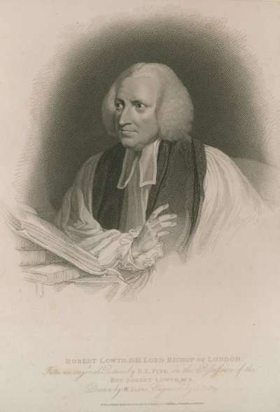 Ritratto di Robert Lowth da Robert Edge Pine