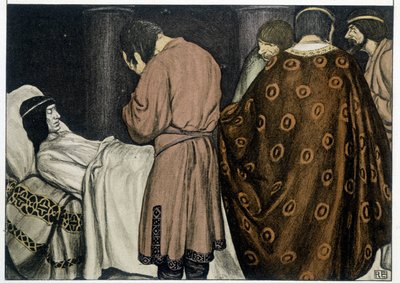La morte di Tristano - in "Il Romanzo di Tristano e Isotta", di Robert Engels da Robert Engels