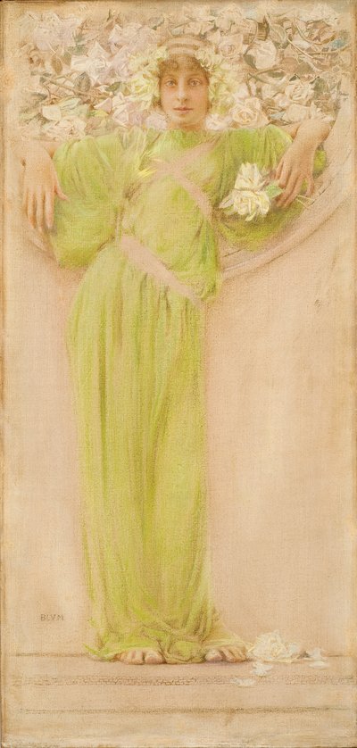 Una ghirlanda di rose (giugno) (1897) da Robert Frederick Blum