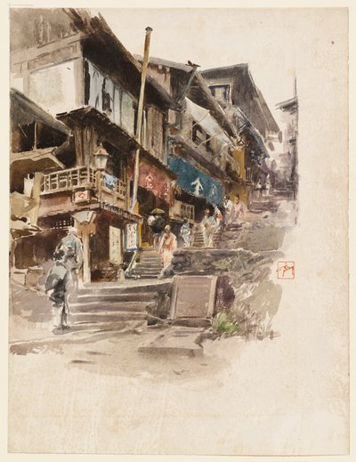 Una strada a Ikao, Giappone, II da Robert Frederick Blum