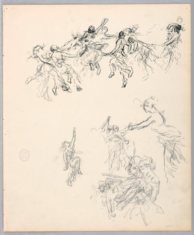 Disegno, Figure danzanti, 1882-83 da Robert Frederick Blum