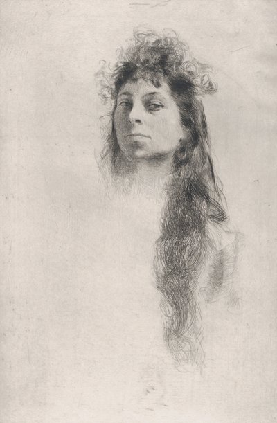 Testa di una Ragazza con Capelli Lunghi da Robert Frederick Blum