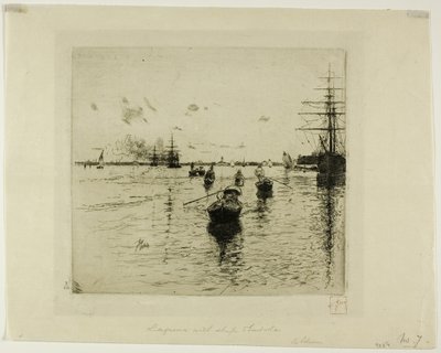 Laguna con vapori e gondole, Venezia da Robert Frederick Blum