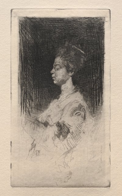 Profilo della testa di una ragazza giapponese da Robert Frederick Blum