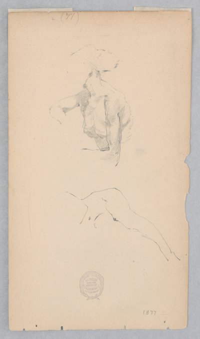 Due Studi dopo il Nudo di una Donna da Robert Frederick Blum