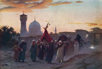 Un corteo nuziale a Menzala: Il ritorno a casa della sposa, c1880, 1904 da Robert George Talbot Kelly