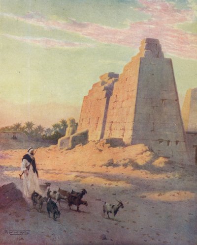 Pilone a Karnak, c1880, 1904 da Robert George Talbot Kelly