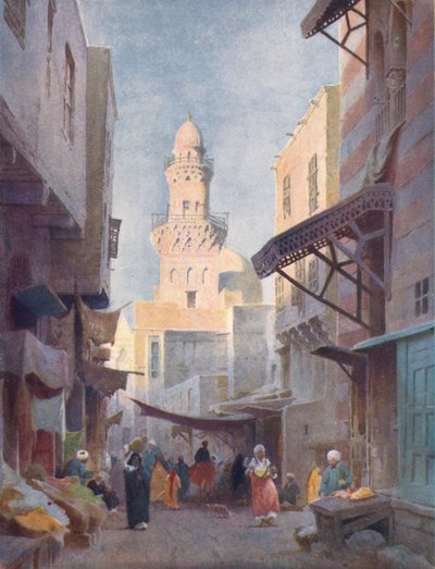 La Gamalieh e la Moschea del Sultano Babaas, Il Cairo da Robert George Talbot Kelly