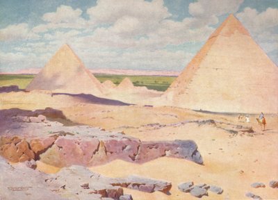 Le piramidi di Giza dal deserto, c1880, 1904 da Robert George Talbot Kelly