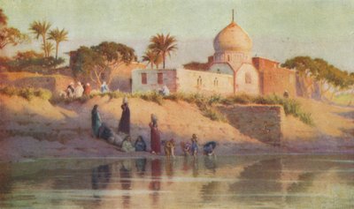 Villaggio di Shinbab sul Basso Nilo da Robert George Talbot Kelly