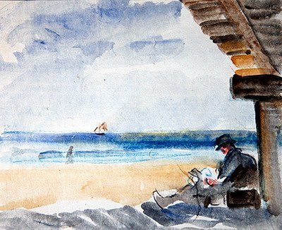 Leggere sulla spiaggia da Robert Graham Dryden Alexander