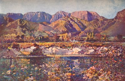 Montagne di Wemmers Hoek da Wemmershoek, Fiume Berg, Provincia del Capo Occidentale, XX secolo da Robert Gwelo Goodman