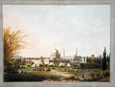 Il mausoleo di Hyder Ali Khan a Laulbaug, illustrazione da 