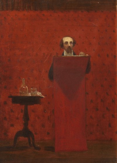 Charles Dickens che legge in pubblico, 1858 da Robert Hannah