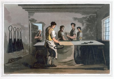 Cardatori di stoffa da Robert Havell