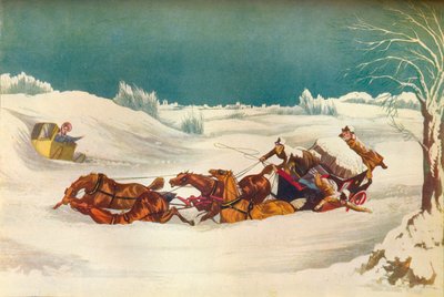 La posta di Liverpool vicino a St. Albans, XIX secolo da Robert Havell