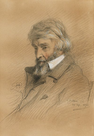 Ritratto di Thomas Carlyle, 1875 da Robert Herdman