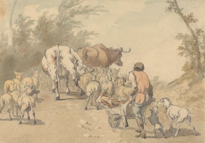 Gregge di Pecore e Mucche da Robert Hills