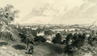 Città di Providence, da Prospect Hill, 1872 da Robert Hinshelwood
