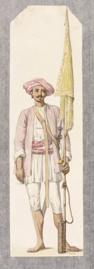 Uomo razzo del Sultano Tipoo (1750-99), c.1793-4 da Robert Hone