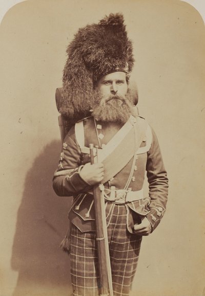 Sergente Maggiore Taylor, 72° Reggimento di Fanteria (Highlanders del Duca di Albany) da Robert Howlett