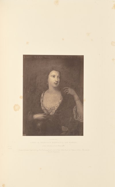 Lady M. Wortley Montagu, di Rusca da Robert Howlett