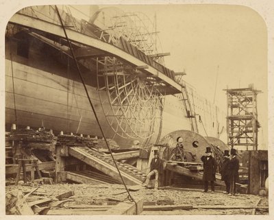Il piroscafo "The Great Eastern" in costruzione nei bacini di Millwall da Robert Howlett