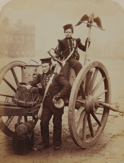 Trombettieri Gritten e Lang, Artiglieria Reale, 1856 da Robert Howlett