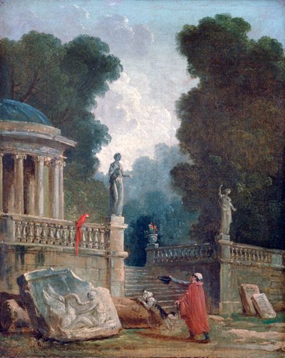 Il mendicante e il pappagallo da Robert Hubert
